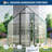 Polycarbonate Walk-In Greenhouse for Outdoors, Quick-Setup Garden Greenhouse with Roof Vent and Ventilation-124605516-124605522