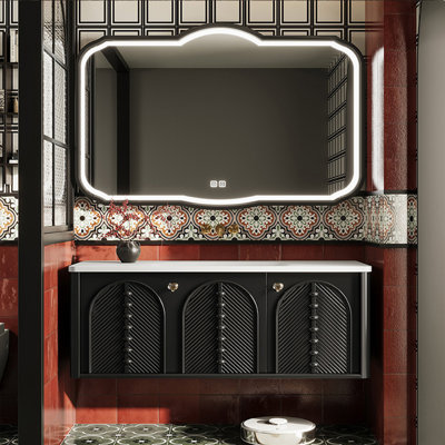 Armoire de salle de bain simple de style français