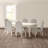 Gladyce 6 - Person Solid Wood Solid Wood Top Four Leg Dining Set