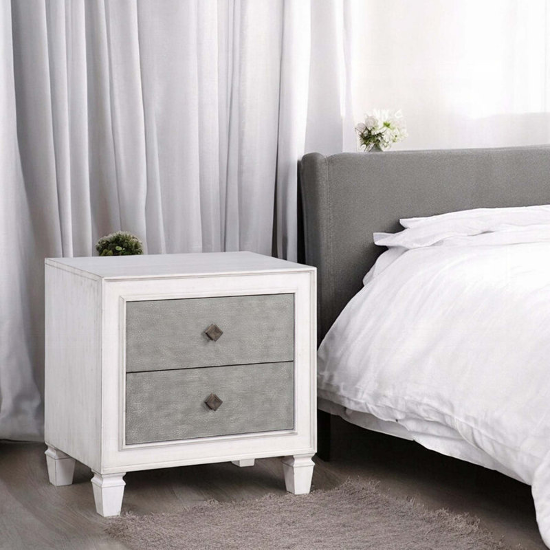 Table de chevet moderne 2 tiroirs 1Pc