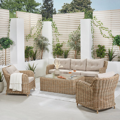 Gerianne Wicker 5 - Person Seating Group with Cushions