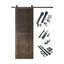 Porte de grange 4-en-1 fini et non assemblée en ébène de 48 po x 80 po Homber Ebony-139151142-139151149