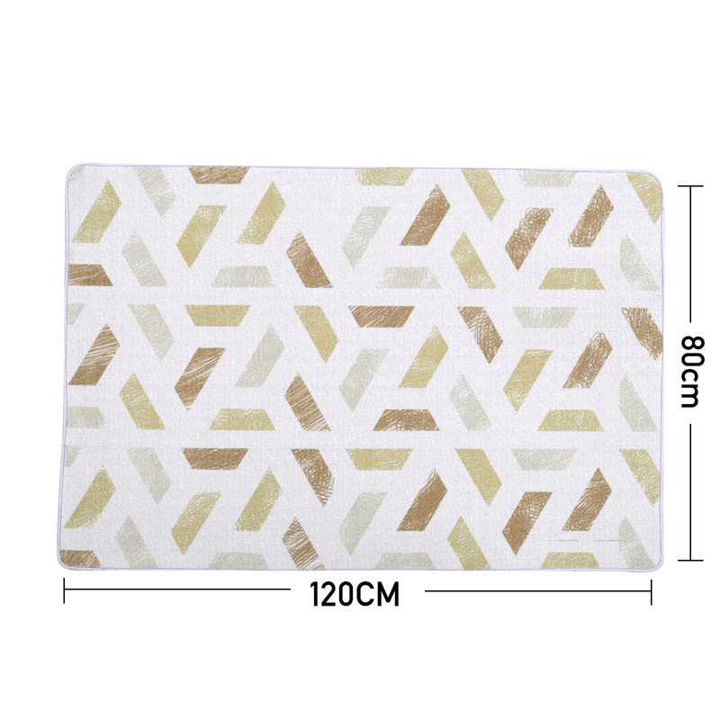 Neziha Geometric Chenille 80cm X 120cm Area Rug