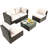 Rattan Sectional Seating Group with Cushions-232317166
