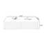 Table basse rectangulaire en bois manufacturé blanc-348591641