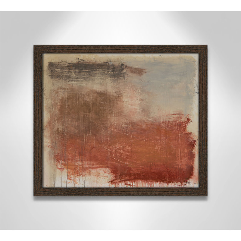 «Autumn Over The Rivera» par Casa Fine Arts, H 13 po x l 15 po x P 0,75 po, Reproduction encadrée sans passe-partout, Noyer
