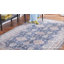 Tapis oriental bleu marine / beige-1808614549