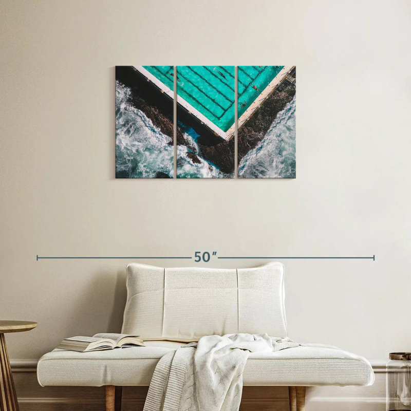 Rorry The Pool By The Beach, 20" H x 33" W