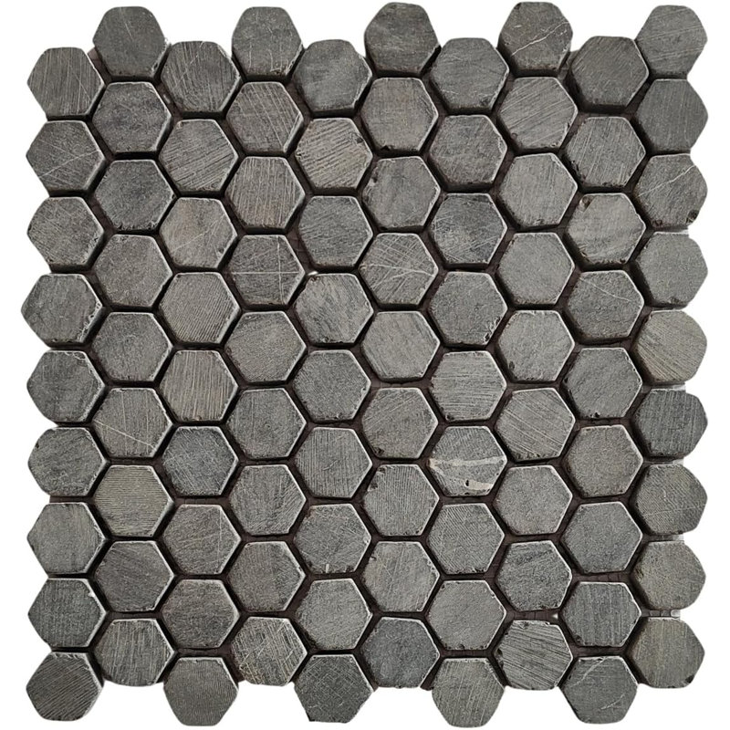 Carreau de mosaïque en marbre hexagonal 1 po x 1 po CNK Tile