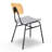 Budd 17.5'' H Faux Leather Upholstered Metal Side Chair-823741237