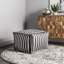 Pouf carré rayé 20 po Macclesfield-1240387626