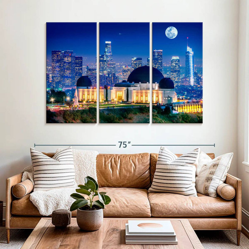 Sebbie Griffith Park Observatory, 42" H x 65" W