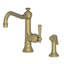 Jacobean Single Handle Kitchen Faucet with Side Spray-1213788281