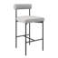 Tabouret de bar rembourré gris plume avec pieds en métal-1085501922-1122663135-1082854849