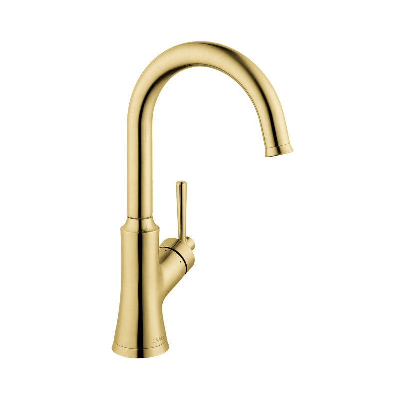 Joleena Pull Down Bar Faucet, Brushed Gold Optic