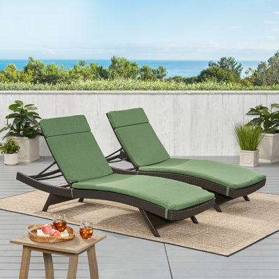 Outdoor Chaise Lounge Set , Cushion Included