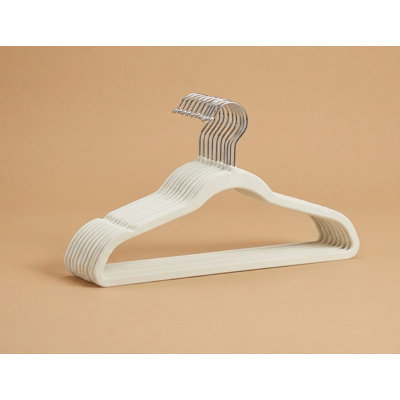 Hanger Set 10Pk Velvet Black 