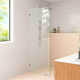 Solaris 36 in. x 78 in. Fully Frameless Radius Single Fixed Shower Panel
