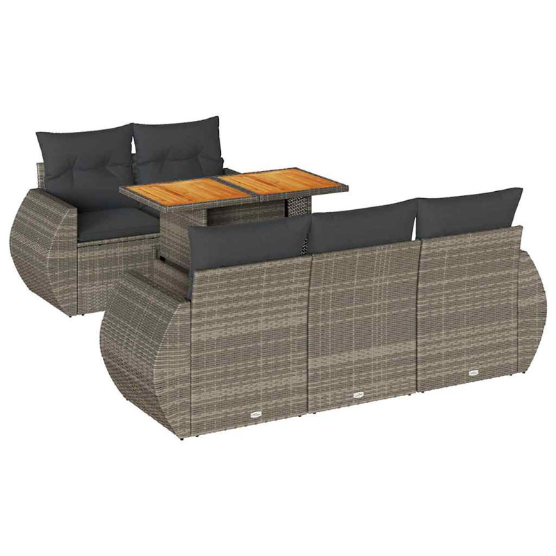  Garden Sofa Set Grey
