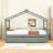 Twin Size Wooden House Bed With Drawers-679024195