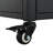 Expandable Outdoor Grill Cart With Dual Drop Leaf, Cabinet And Built-in Trash Bag Holder, Prep Station Kitchen Island Bar Cart-1394687916