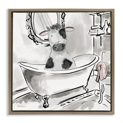 Cadre flottant minimal de vache de baignoire, design par Carol Robinson