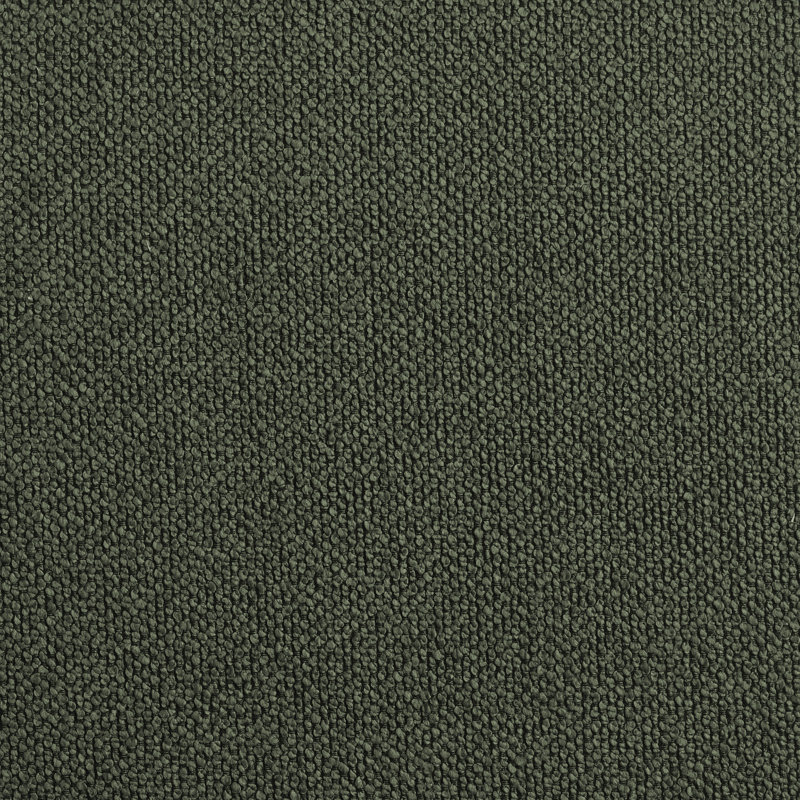 Chaise de salle à manger rembourrée en boucle de style milieu du siècle avec dossier incurvé (ensemble de 4), Vert foncé