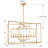 Kynlee 9 - Light Geometric Rectangle Chandelier