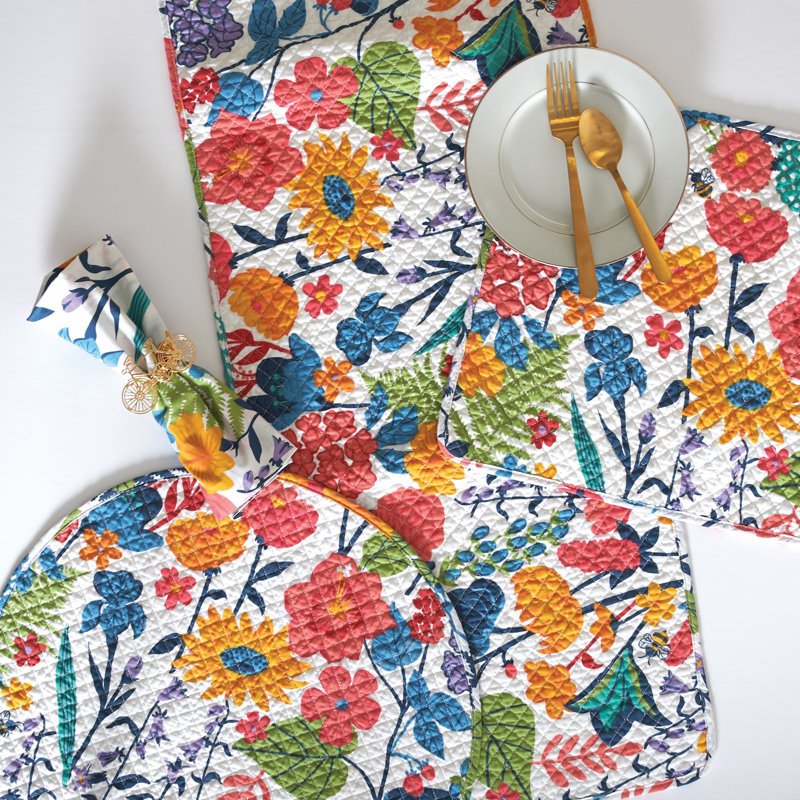 Tawanna Cotton Floral Square Napkin