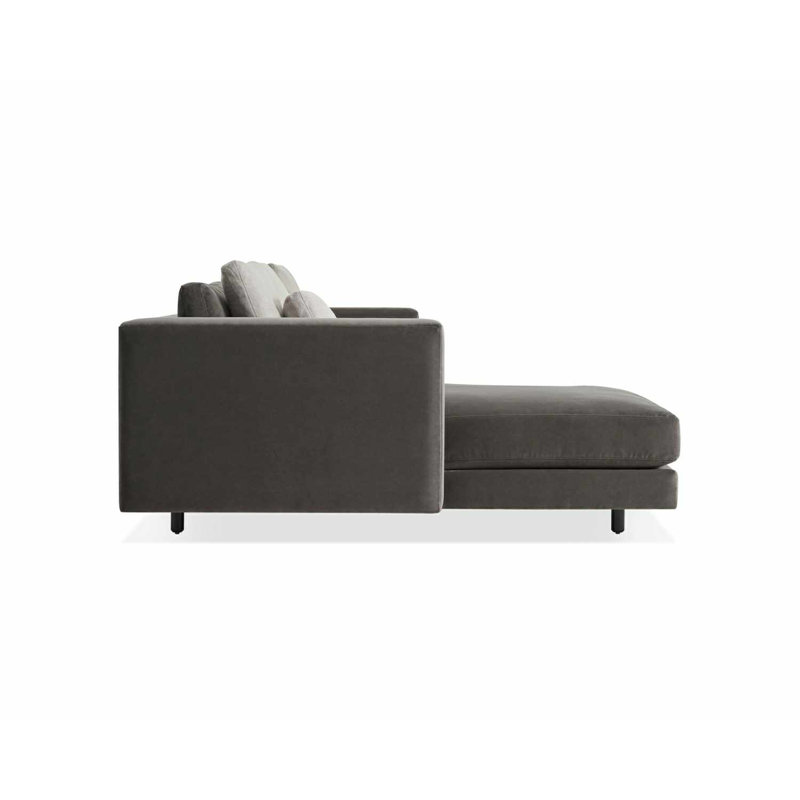 Hands Down Chaise Sectional, Landa Stone, Left Hand Facing