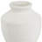 14" White Terracotta Round Jug Vase-129592435