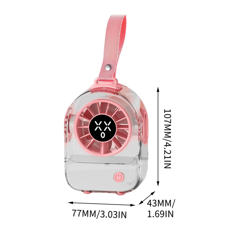 Bureau suspendu extérieur de grande puissance / ventilateur transparent Kondieu Creatives Emojiss, C