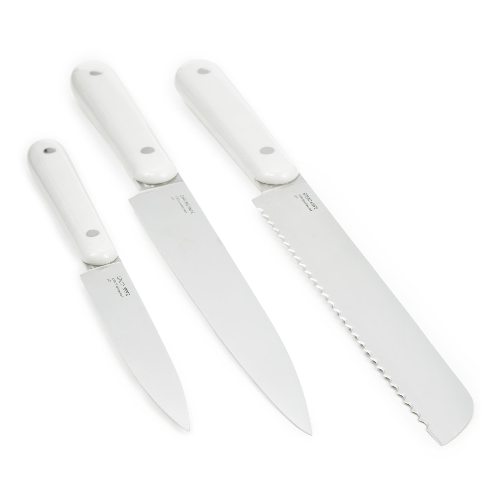 BergHOFF Leo 3-Piece Cutlery Set, White