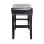 Ensemble de 2 tabourets de comptoir en cuir 26 po, 2 pièces-312374170