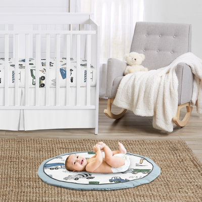 Construction Truck and Baby Fabric Playmat