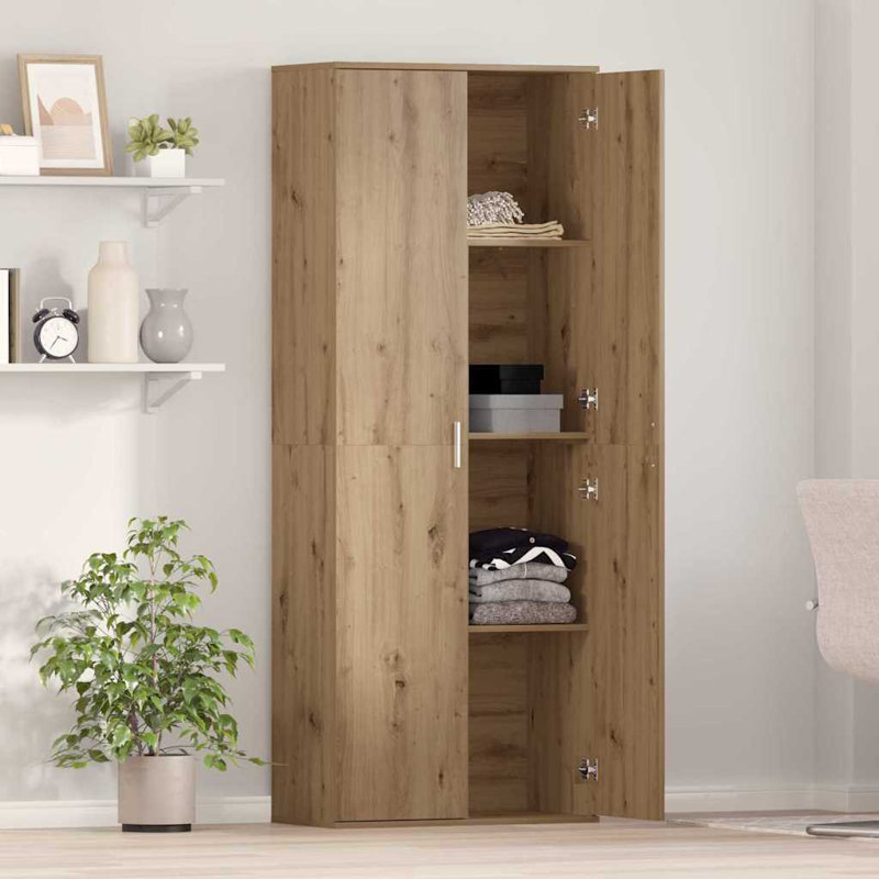 Highboard 70 X 35 X 180 Cm Engineered Wood, Artisan Oak