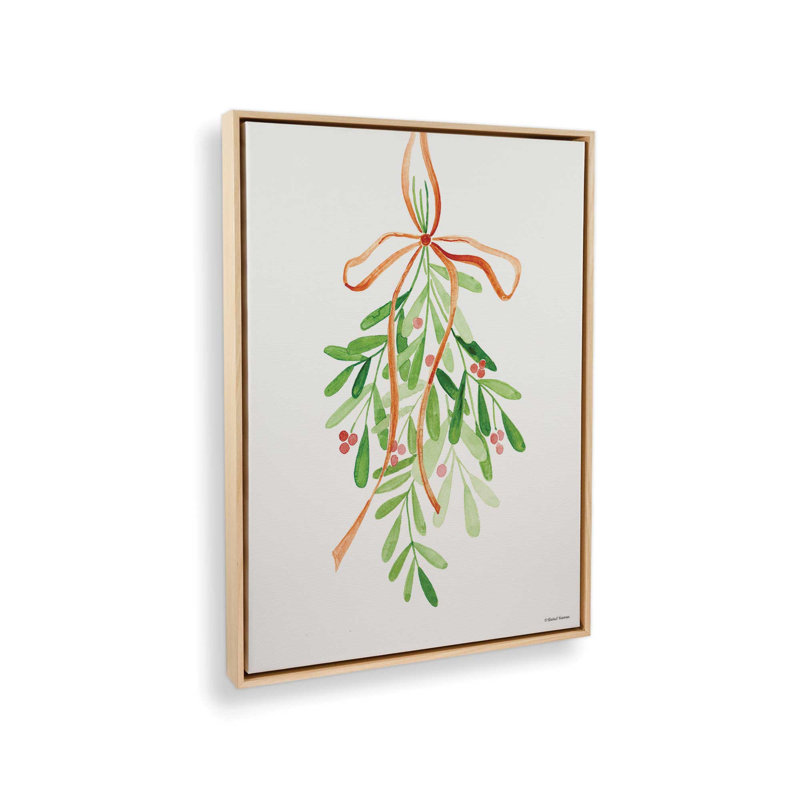 Mistletoe by Rachel Nieman Art Print, 30 W x 40 H, Tan, Framed Canvas