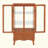 Lighted Glass Display Cabinet Glass Wine Cabinet Curio Display Cabinet With Adjustable Glass Shelves Two Doors And One Drawer Bulb Included For Home Decor And Storage-114484530