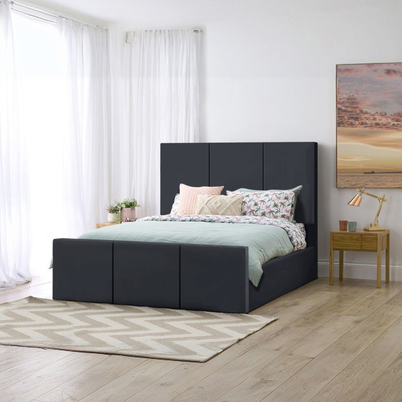 Bertin Upholstered Ottoman Storage Bed, Steel, Super King (6')
