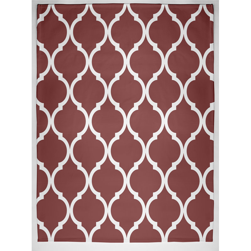 Phaedra Plain Weave / Muslin Throw Blanket, Rust