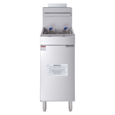 Friteuse commerciale autoportante à 3 brûleurs 90 000 BTU
