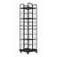 5-Tier Rotating Corner Bookshelf with Wheels, 360° Spinning Square Storage Rack for Living Room,  Study & Bedroom