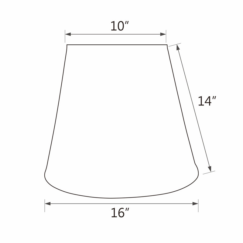 14'' H Cotton Bell Lamp Shade
