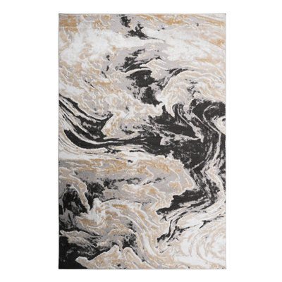 Loom & Collection Grey Area Rug 8x10, Stain , For Bedroom, Dining, Living, Entryway 8x10 Rug, Non-shedding, Living Room, Kitchen, Entryway, Nursery
