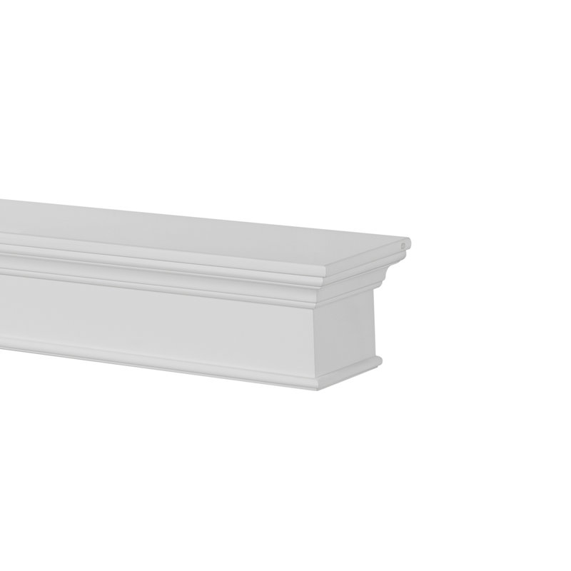 The Henry Fireplace Mantel Shelf, 60", White
