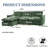 100" Modular L-shaped Sectional Sofa, Chenille Couch With Movable Ottoman For Living Room-516892965