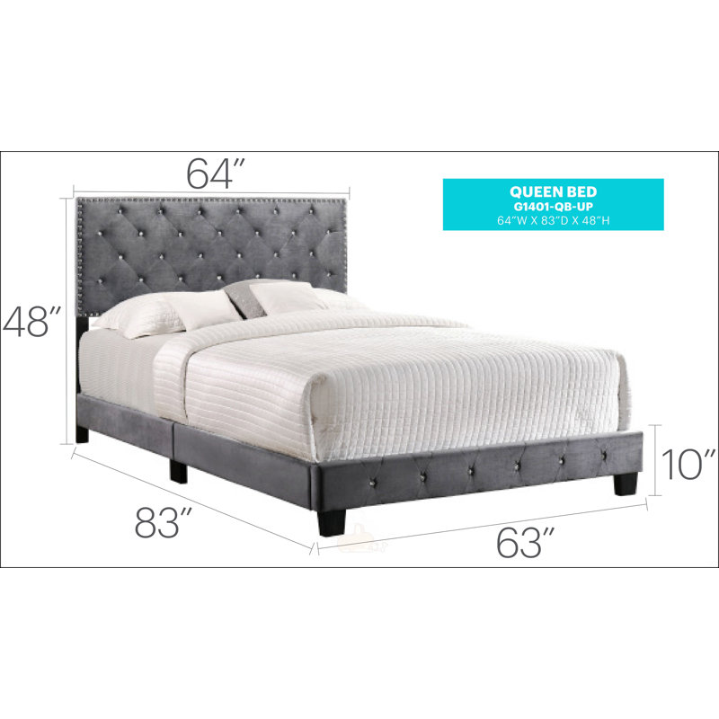 Sophisticated Gray Queen Bed