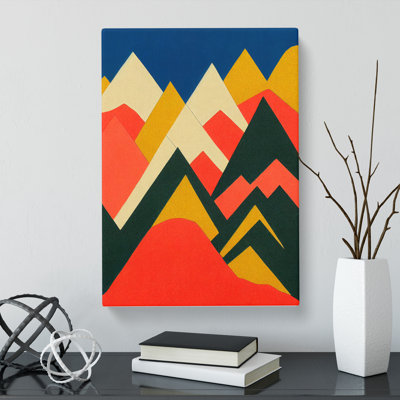 Mountain Abstract Vol.1 - Wrapped Canvas