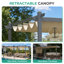 Pergola en aluminium avec auvent Aoodor-97922609-86865223