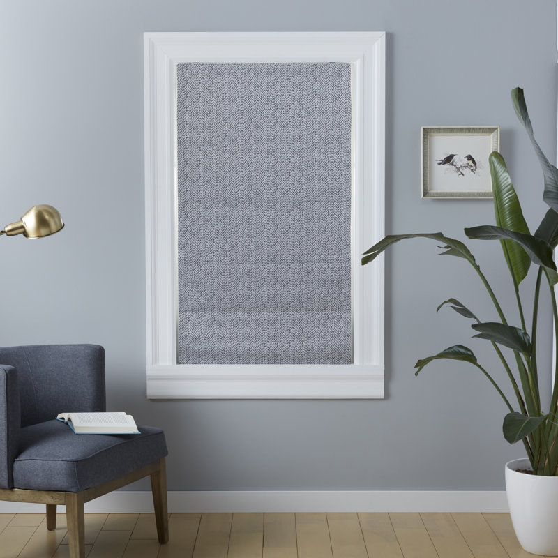 Store romain occultant Total Exclusive Esme, L 23 po x L 64 po, Blanc